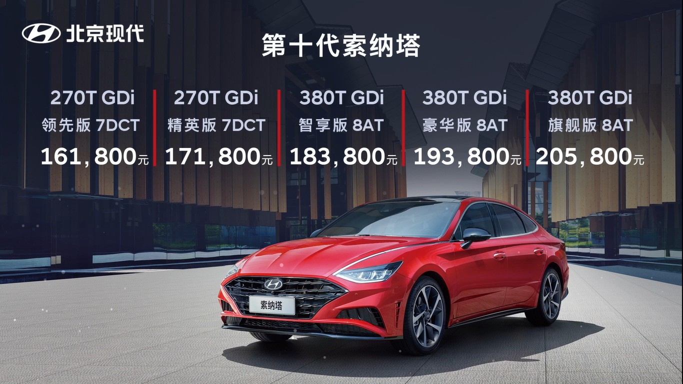 20万左右的车 助北京现代第十代索纳塔强势树立B级车新标杆