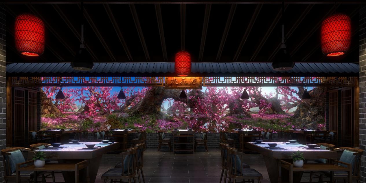 石代科技携手大龙燚打造5d全息光影餐厅新模式