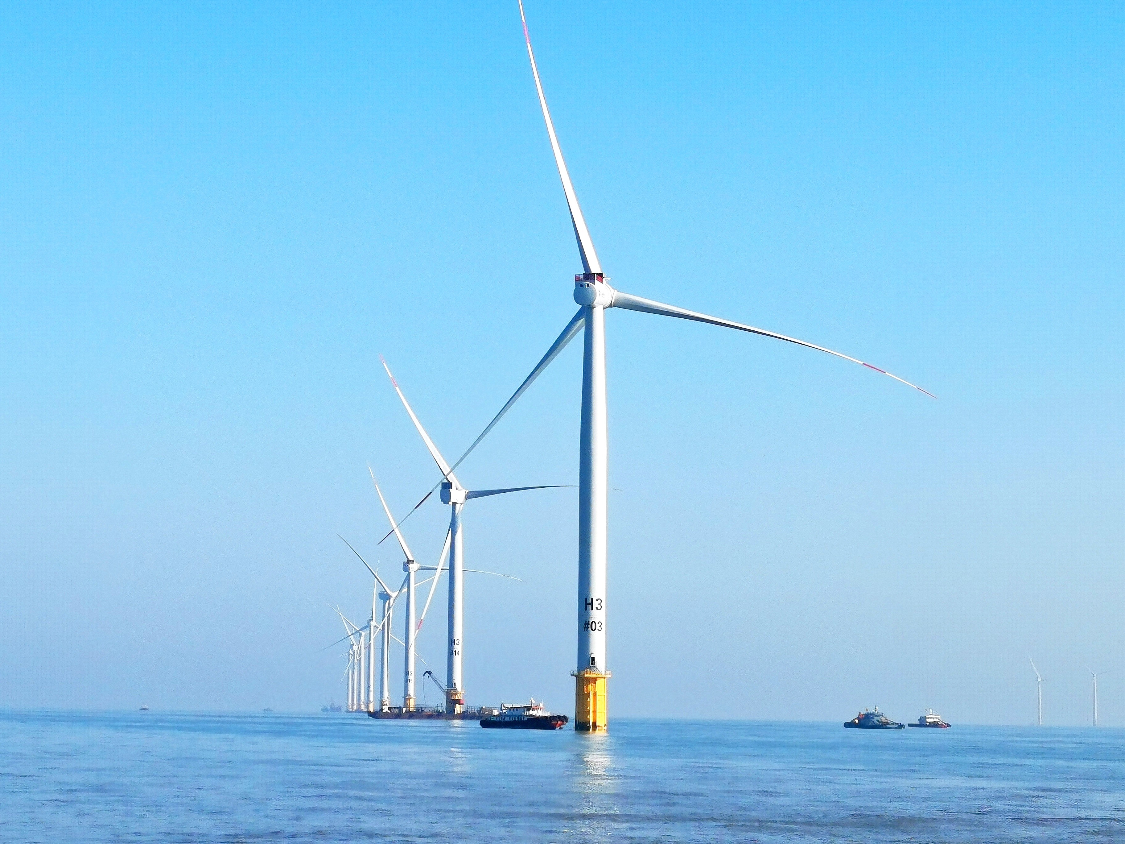 国内单体容量最大海上风电场项目主体工程全部完成
