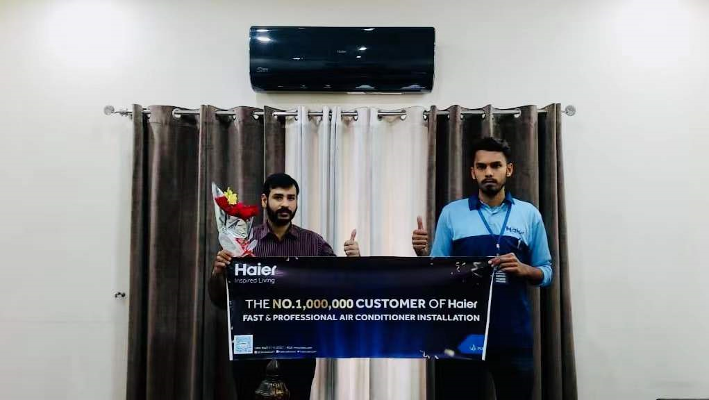 海尔巴基斯坦第100万个空调精致安装用户诞生