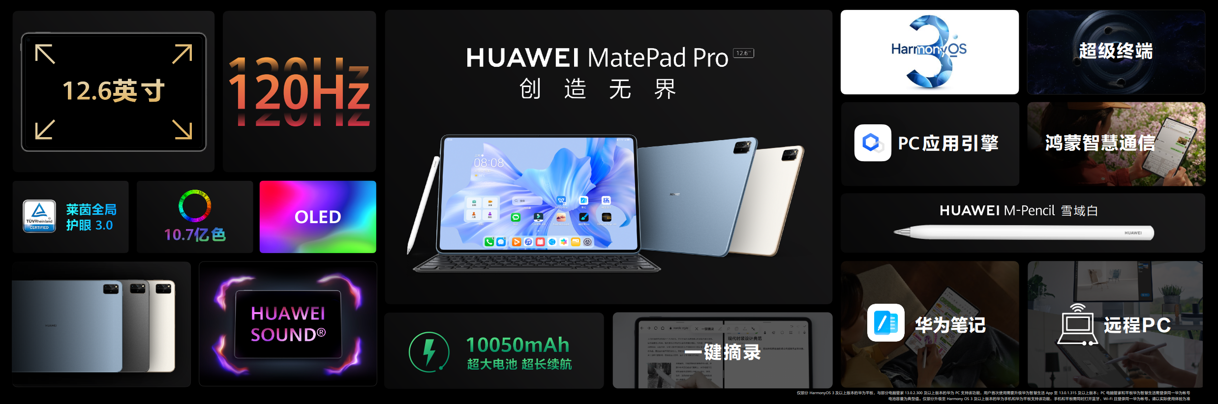 高端平板新标杆 全新华为MatePad Pro 12.6英寸发布