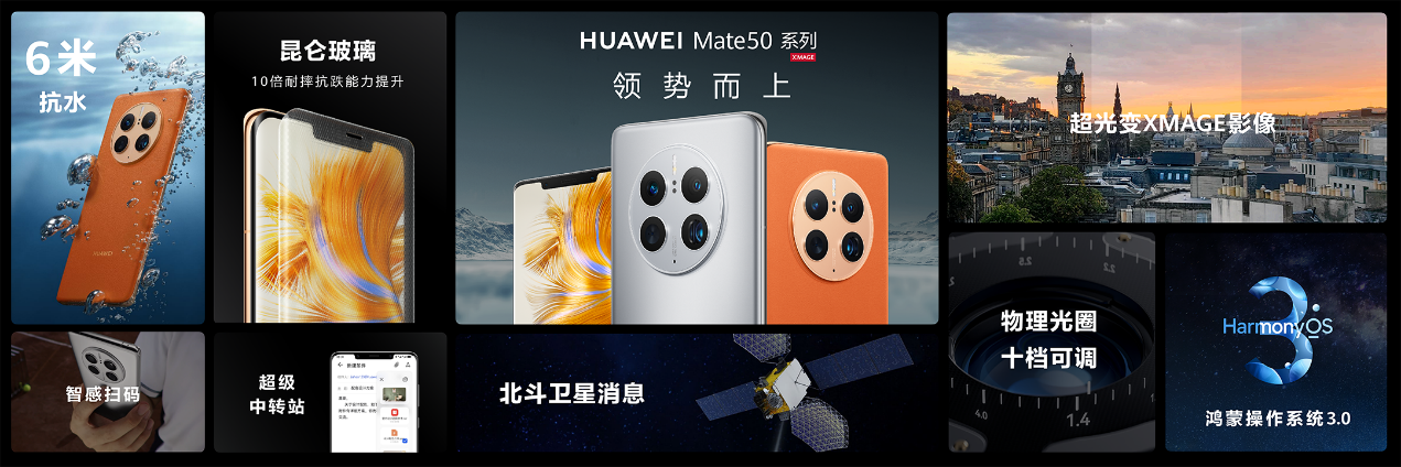华为Mate50系列今日开售，多项创新黑科技备受用户青睐
