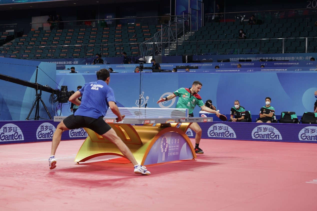 成都世乒賽激戰正酣 百歲山助威中國男團女團橫掃對手