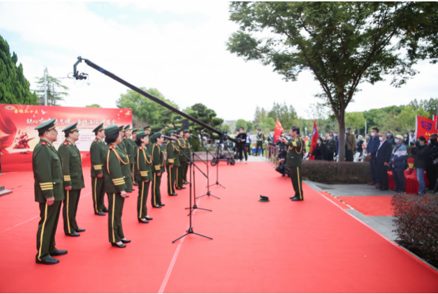 新四军组建85周年纪念活动在上海福寿园新四军广场举行