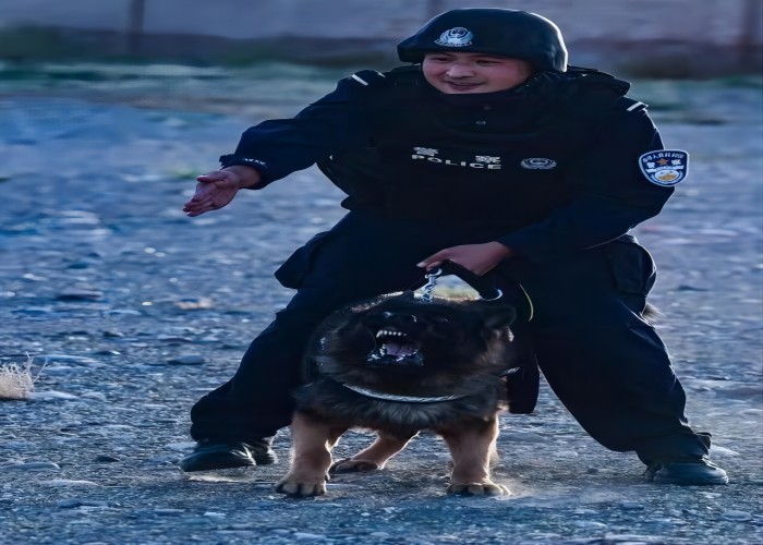 新疆乌恰：以练备战 “警犬上勤助阵”发挥大效能