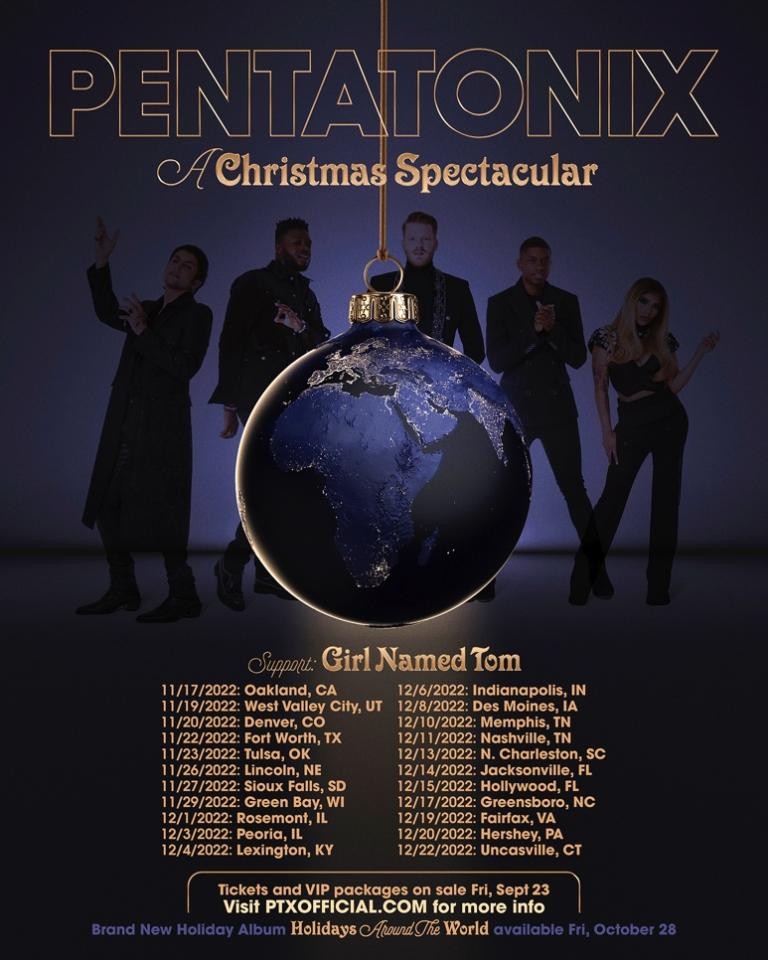 美国组合Pentatonix新专辑HOLIDAYS AROUND THE WORLD发行！