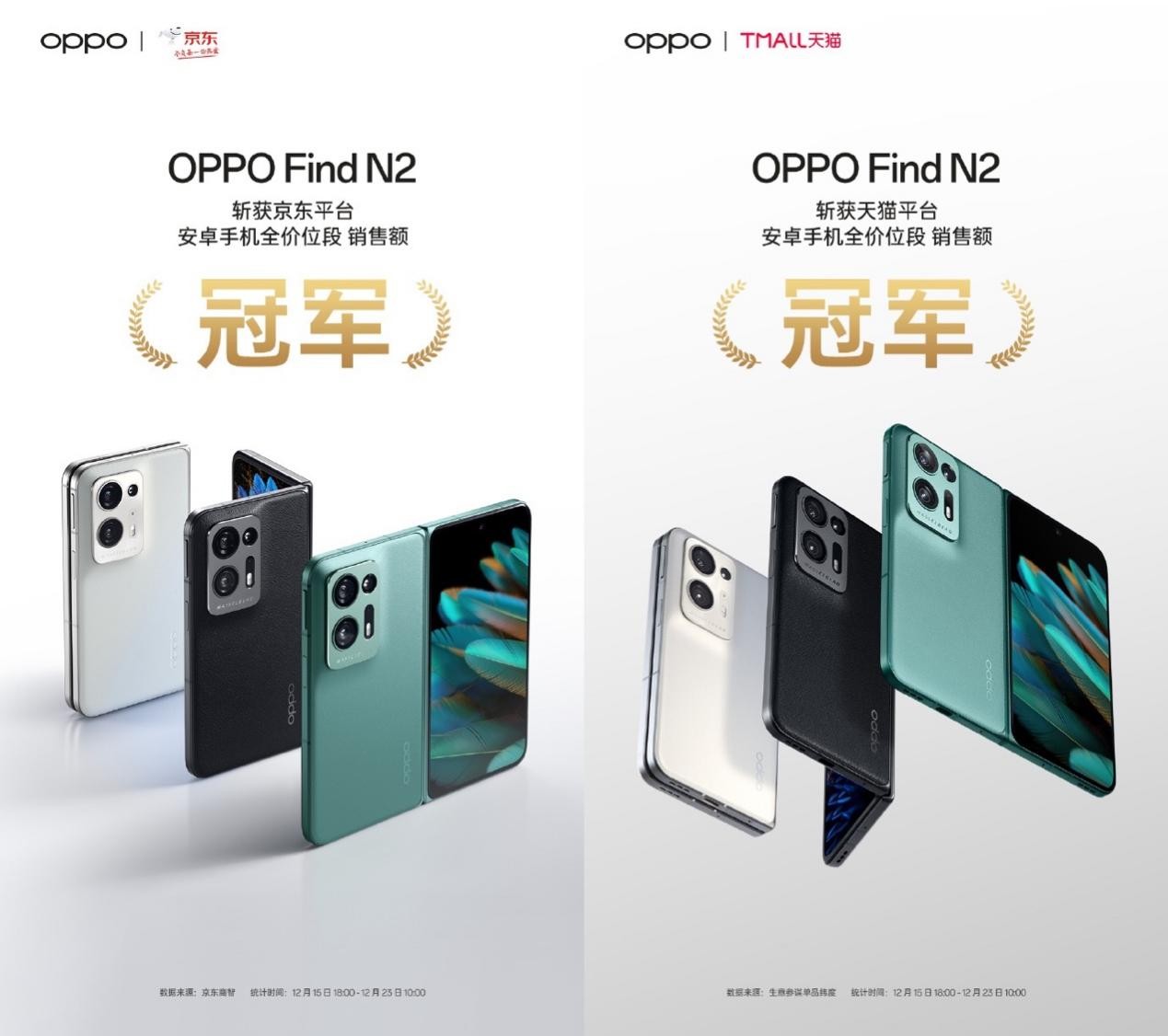 斩获销售额冠军!OPPO Find N2正式开售，超轻折叠设计革新体验