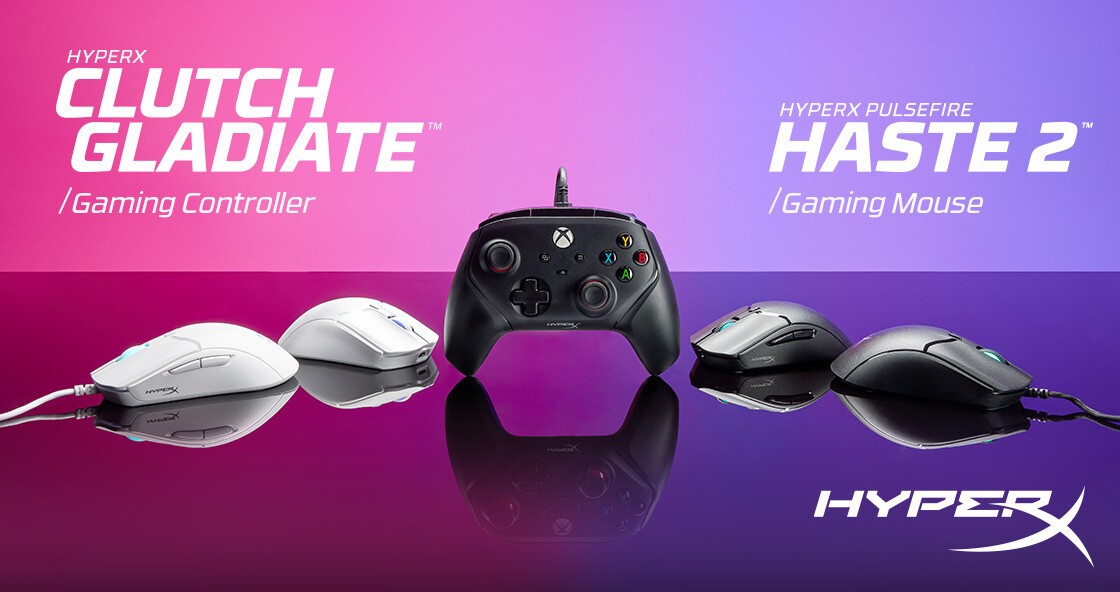 HyperX于CES 2023中推出Clutch Gladiate角斗士Xbox有线游戏手柄和旋火2系列鼠标